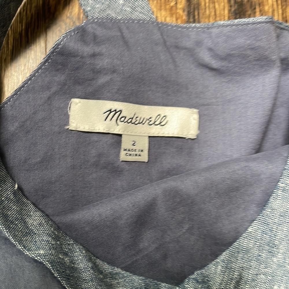Madewell Chambray Button Front Dress - Picture 5 of 10